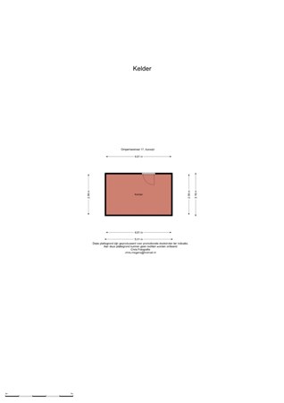 Floorplan - Ompertsestraat 17, 7045 AJ Azewijn